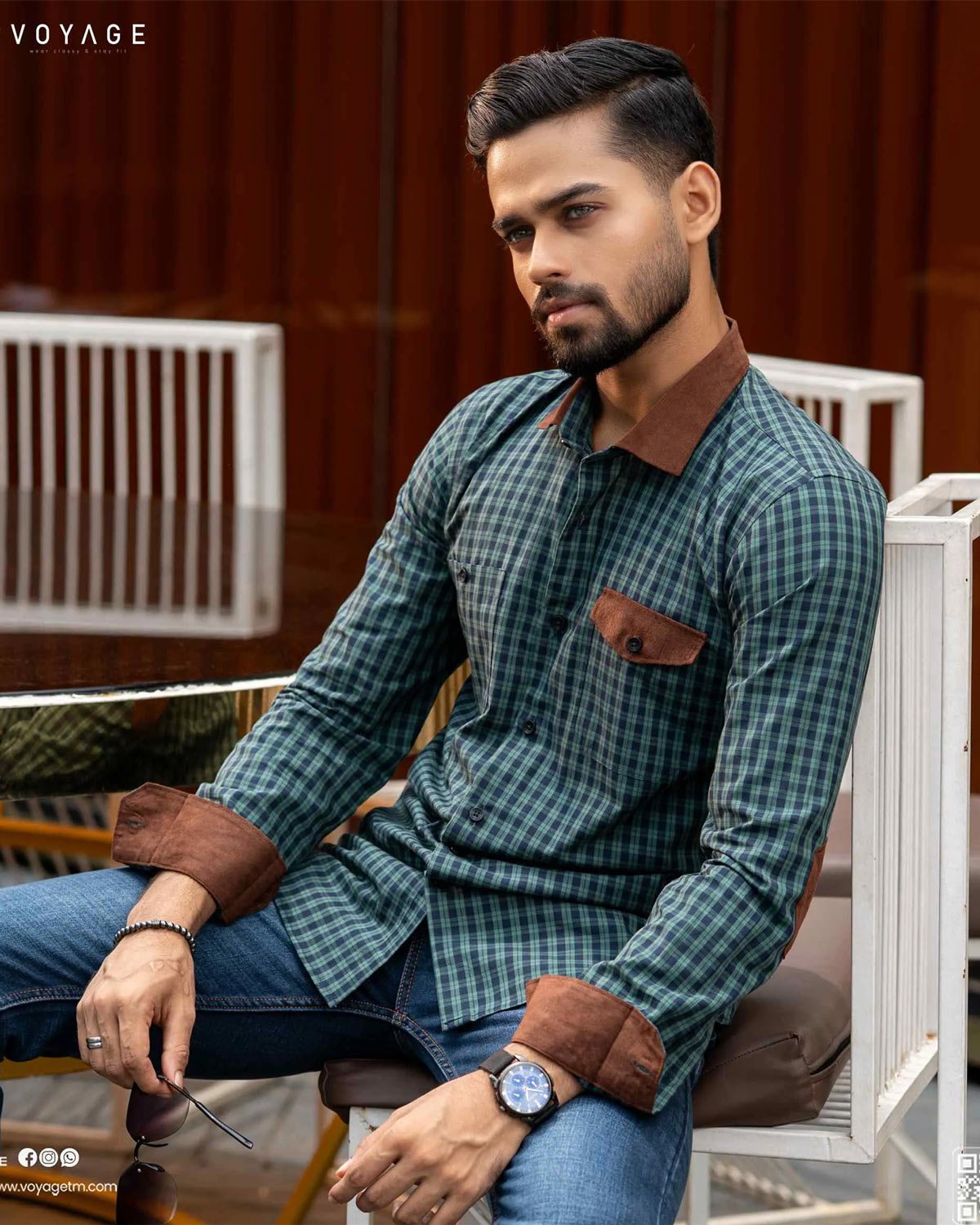 Checked Shirt -369 - Image 3